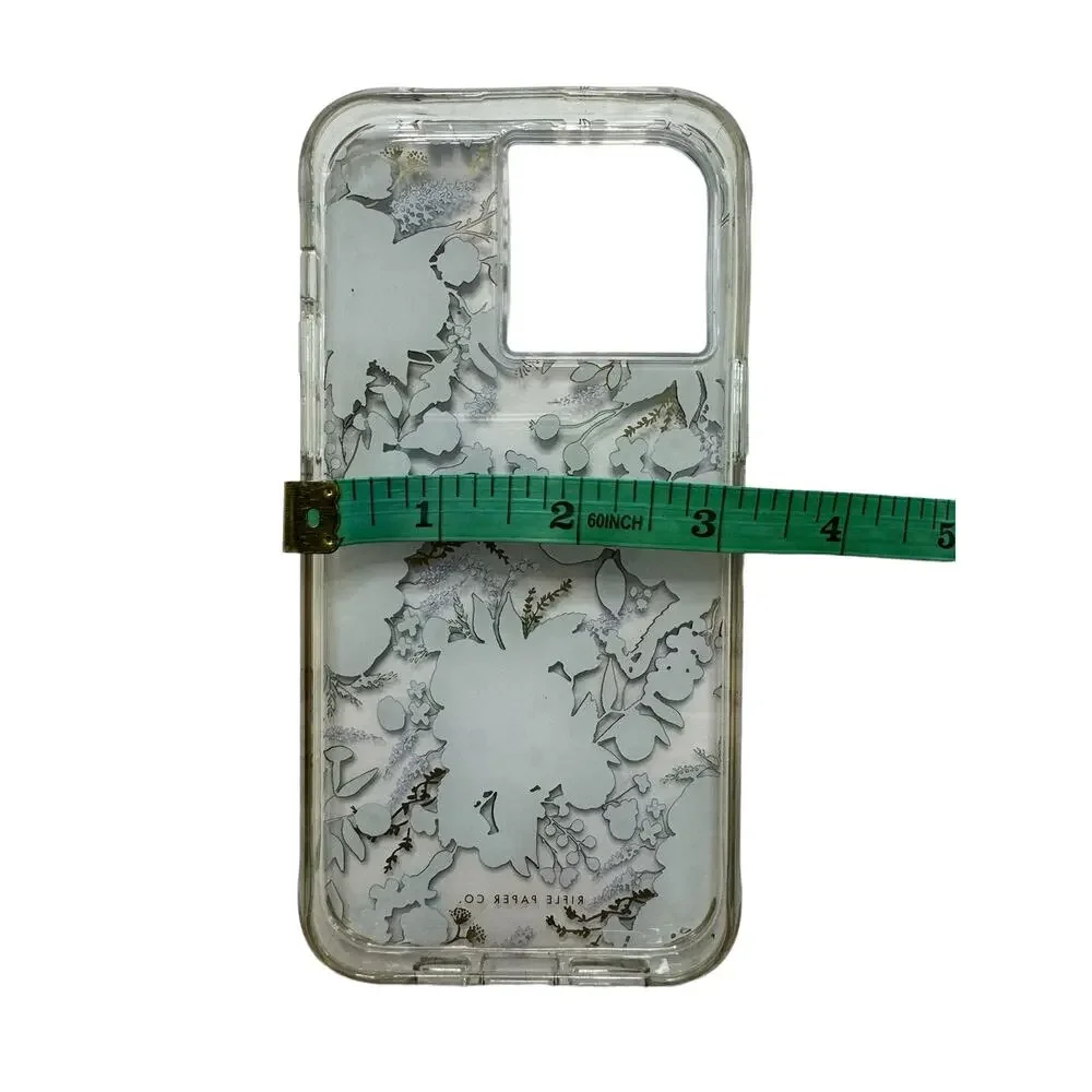 RIFLE PAPER CO *NEW* Clear Garden Party Blue Case for Apple iPhone 14 PRO 6.7